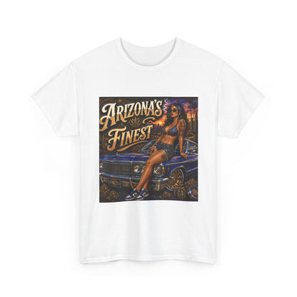 Arizona's Finest Pinup Car Tee | Lowrider, Retro Desert Vibe