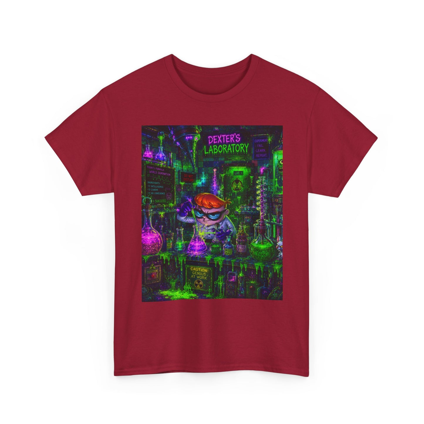 Mad Scientist tee | Lab Art T-Shirt, Neon Vaporwave Skate Lab