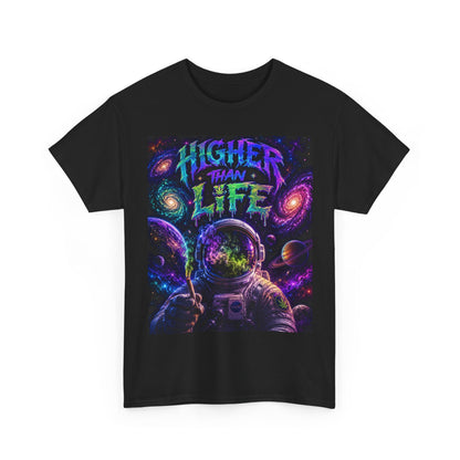 Higher Than Life Astronaut Tee | Psychedelic Space Graphic T-Shirt