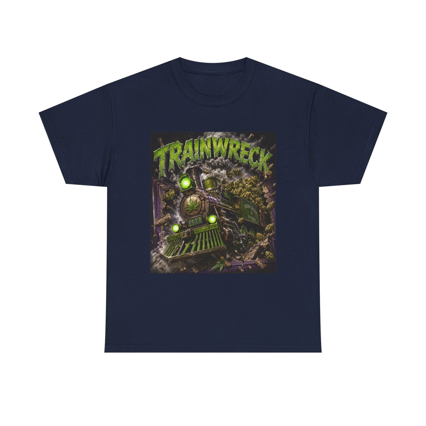 TrainwreckT-Shirt | Grunge Horror Train Graphic