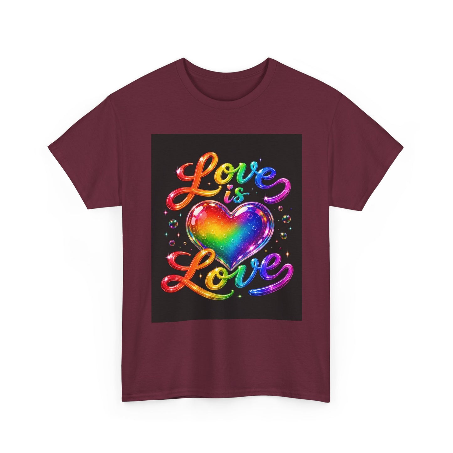 Love Is Love heart rainbow tee | Pride T-Shirt