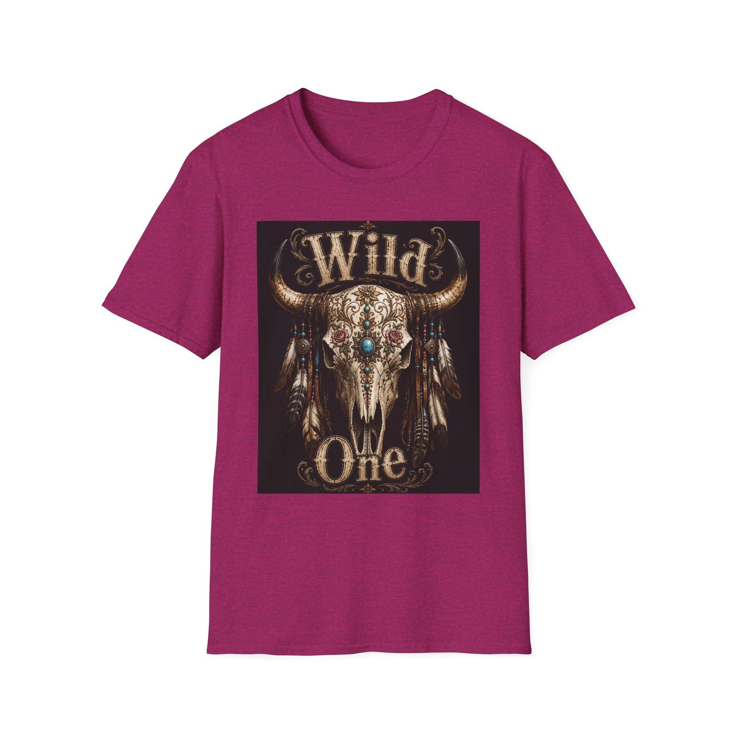 Wild One Skull Tee | Cow Skull Graphic T-Shirt, Boho Western