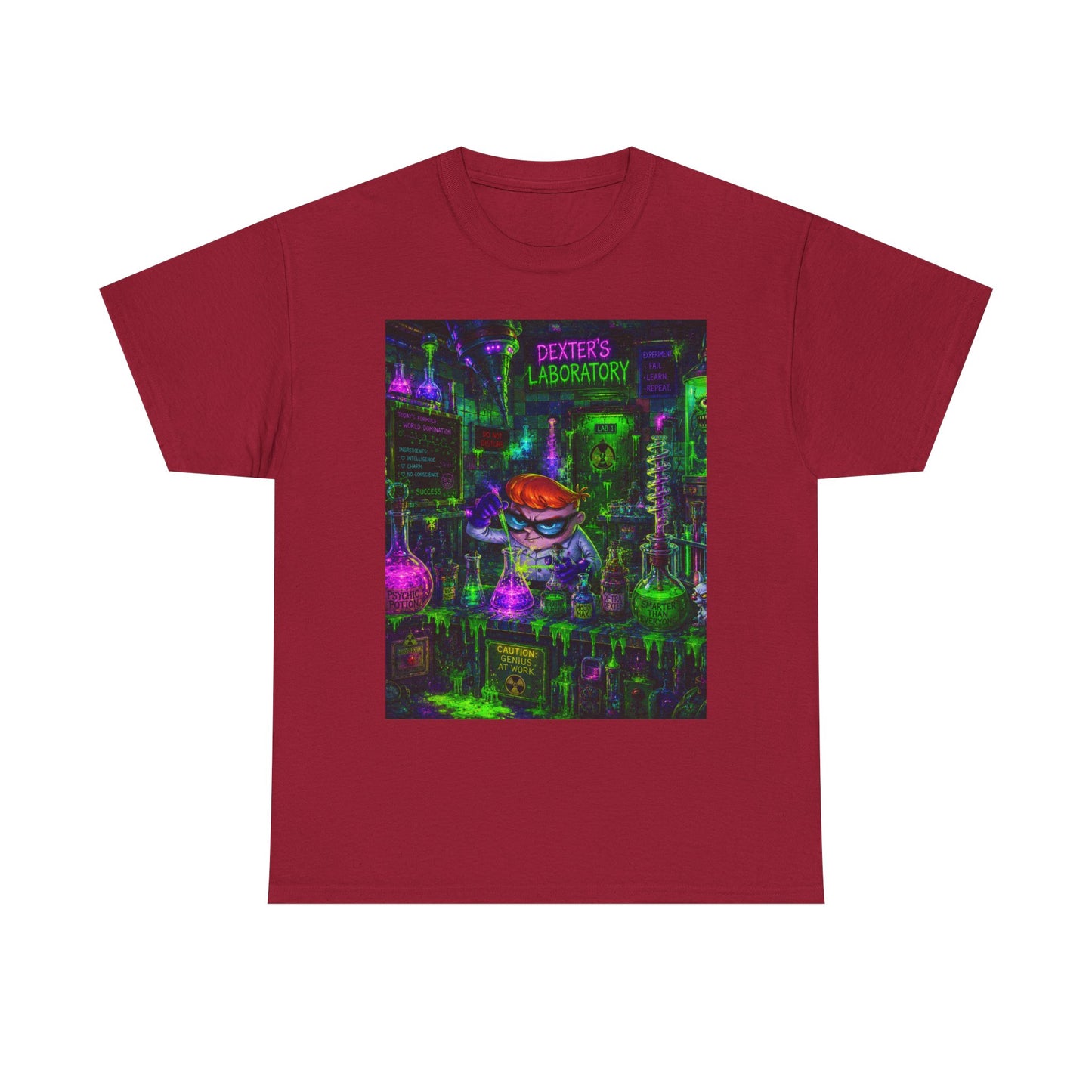 Mad Scientist tee | Lab Art T-Shirt, Neon Vaporwave Skate Lab