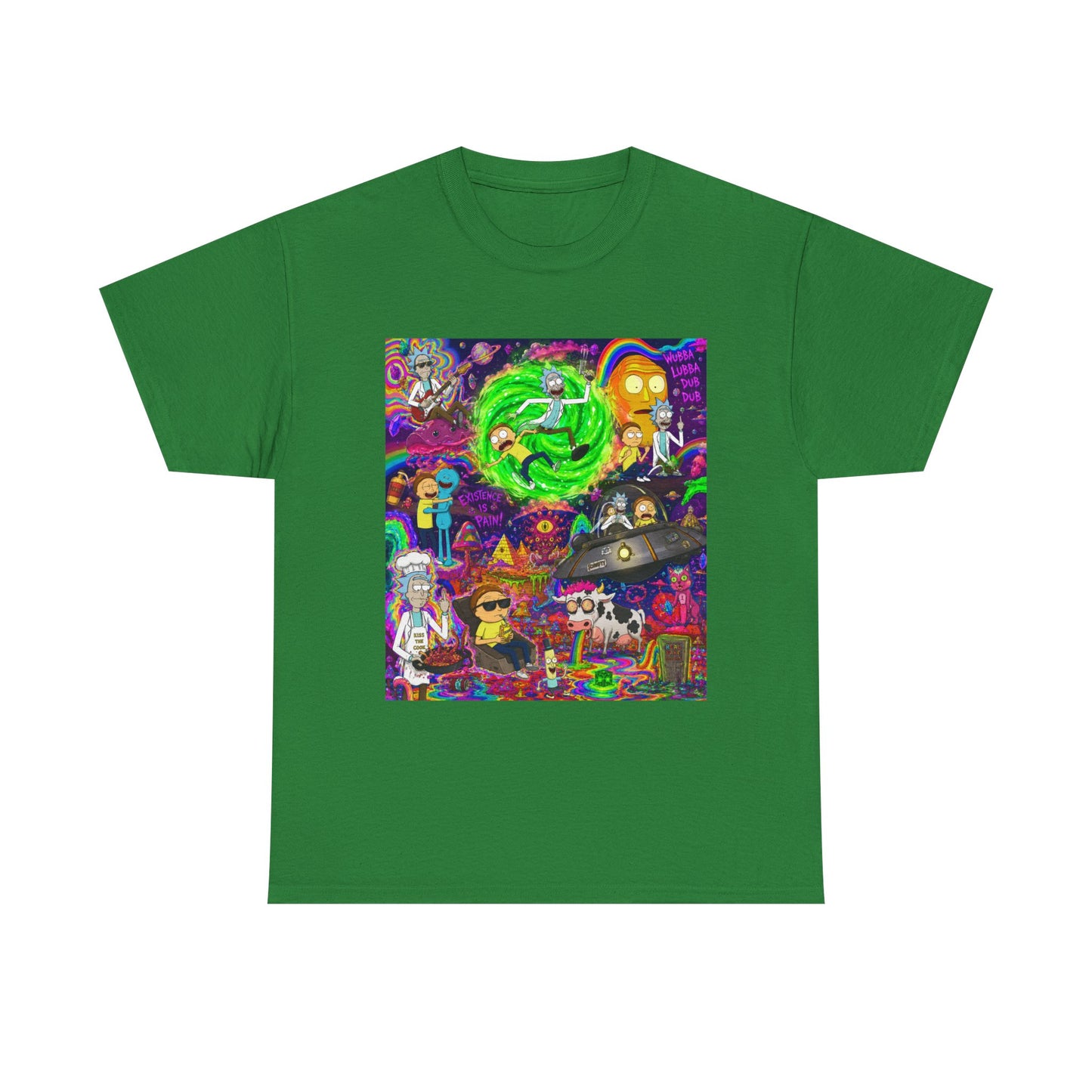 Rick and Morty Portal Collage T-Shirt | Sci-Fi Cartoon Pop Art Tee