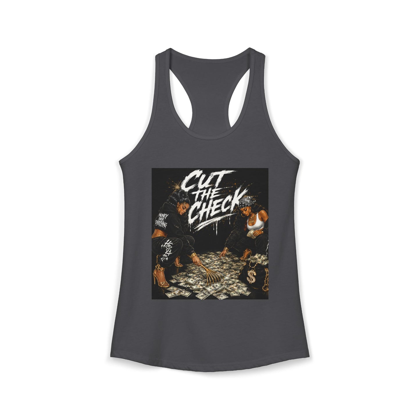 Cut the Check - Women's Racerback Tank
