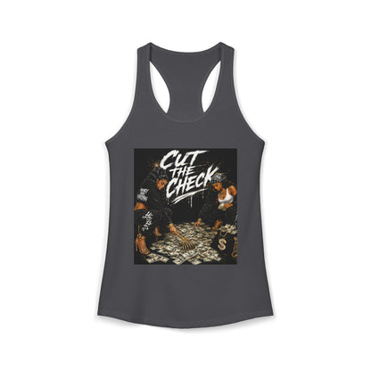 Cut the Check - Women's Racerback Tank