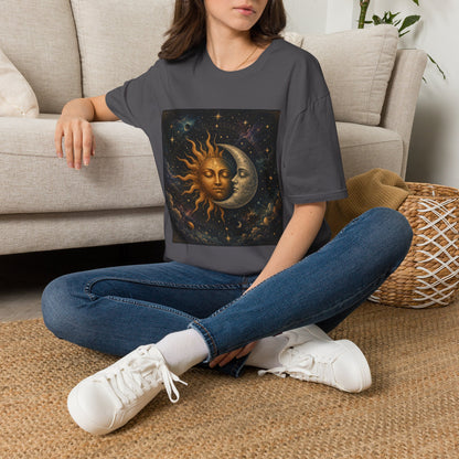 Sun and MoonT-Shirt | Celestial Astrology Starry Design