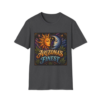 Sun and Moon Arizona's Finest T-Shirt | Celestial Sunface Moonface Tee