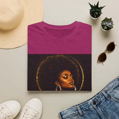 Melanated Goddess T-Shirt | Afrocentric Black Woman Art