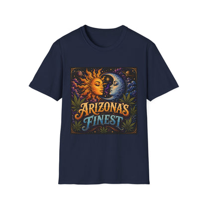 Sun and Moon Arizona's Finest T-Shirt | Celestial Sunface Moonface Tee