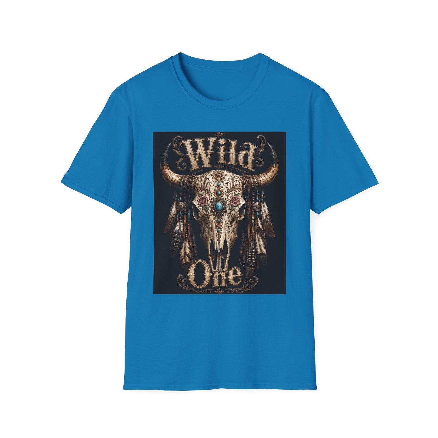 Wild One Skull Tee | Cow Skull Graphic T-Shirt, Boho Western
