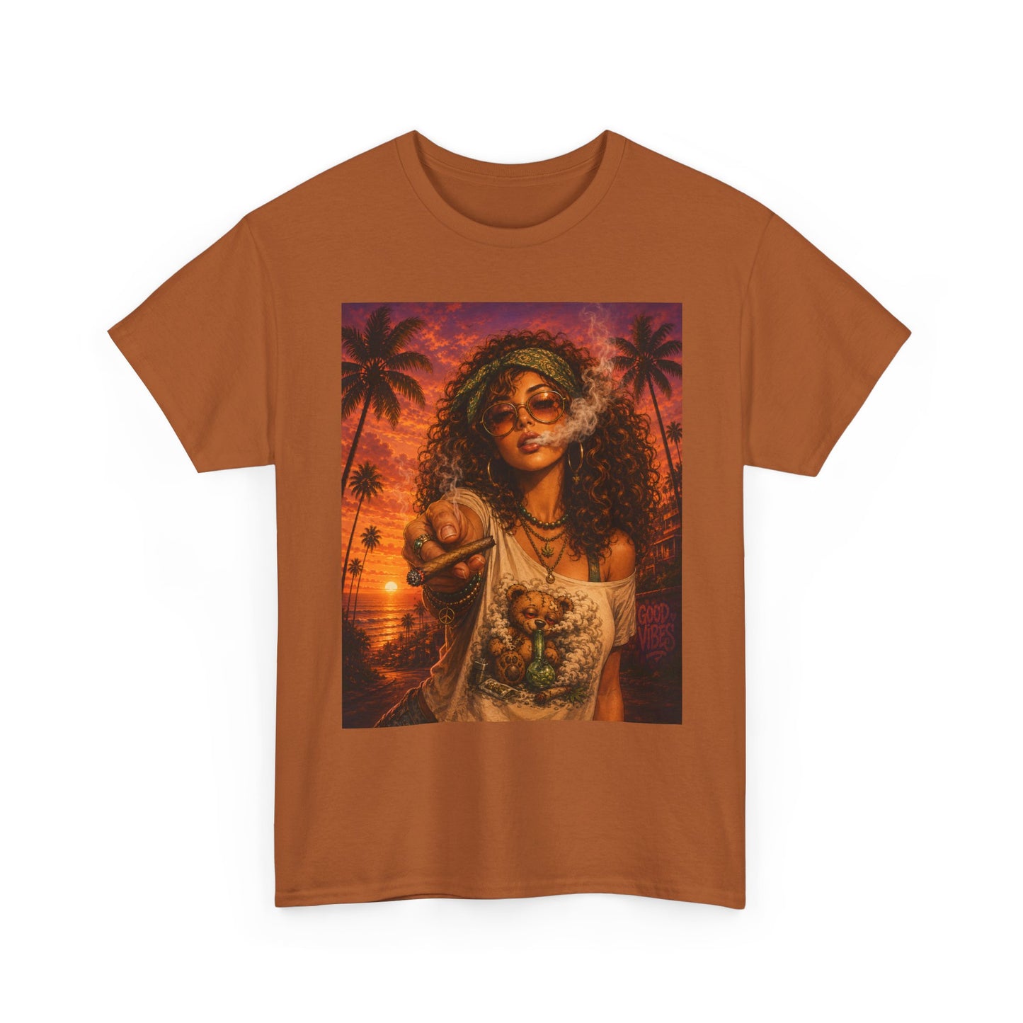 Sunset Bae Tee | Retro Hawaiian Palm Beach Vibes