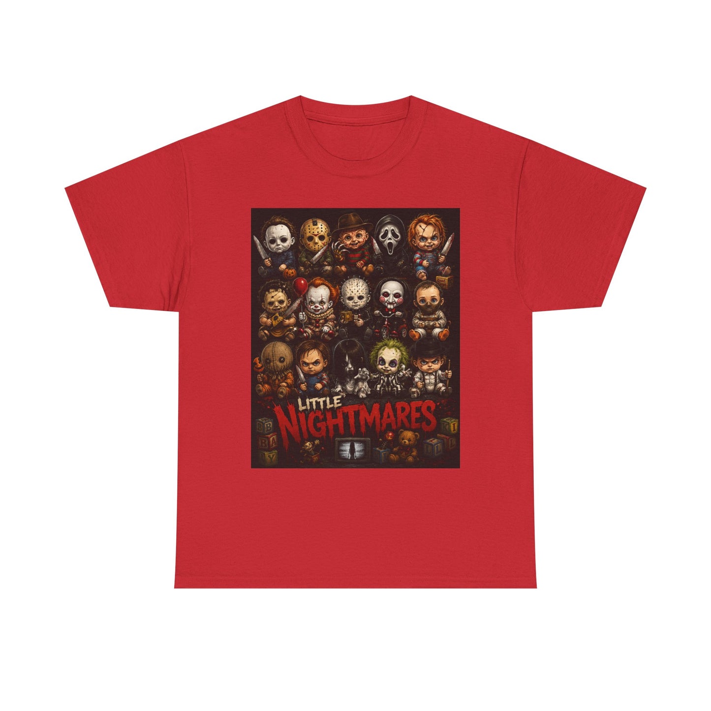 Little Nightmares characters T-Shirt | Horror Movie Collage Tee