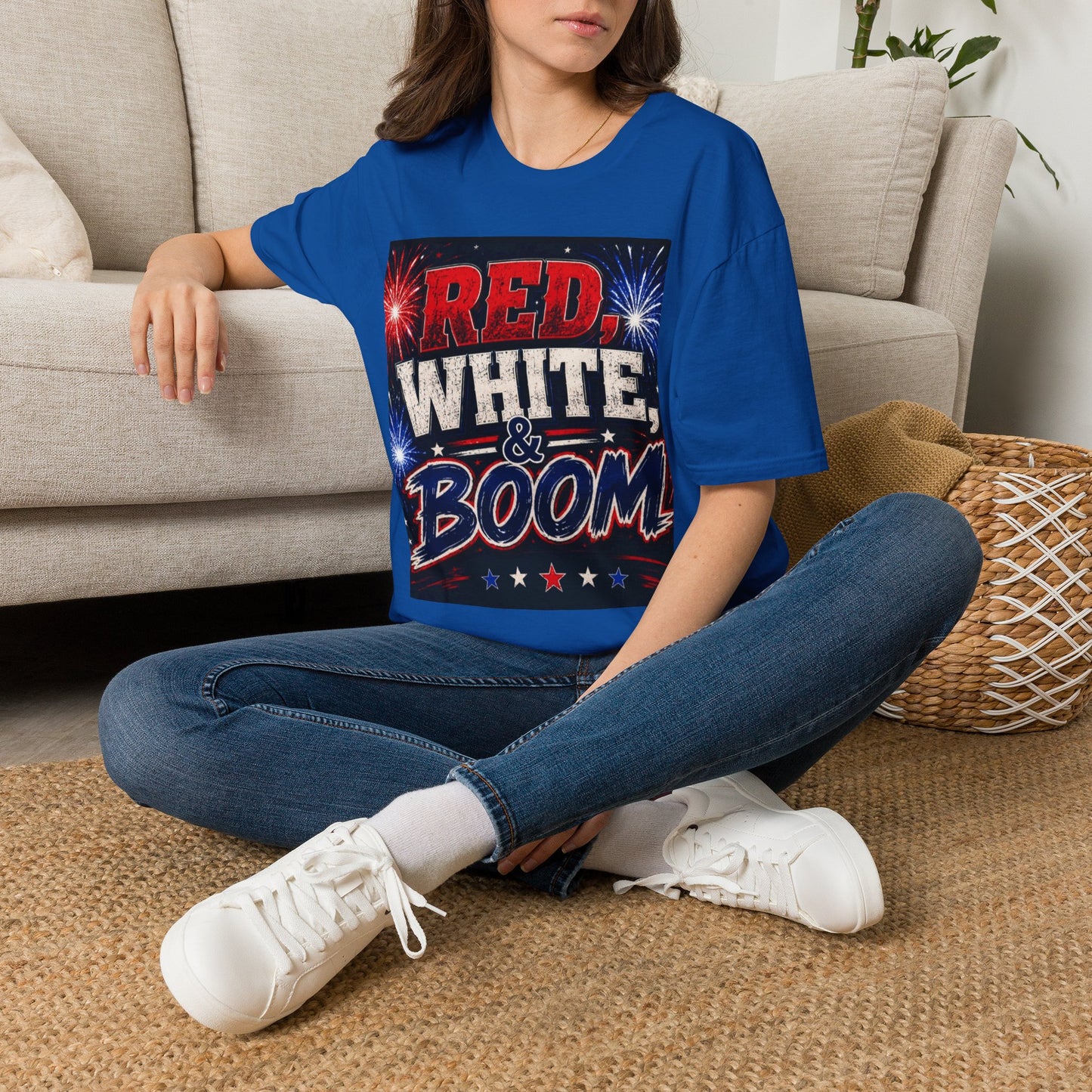Red White & Boom T-Shirt | Patriotic Fourth of July Fireworks Shirt