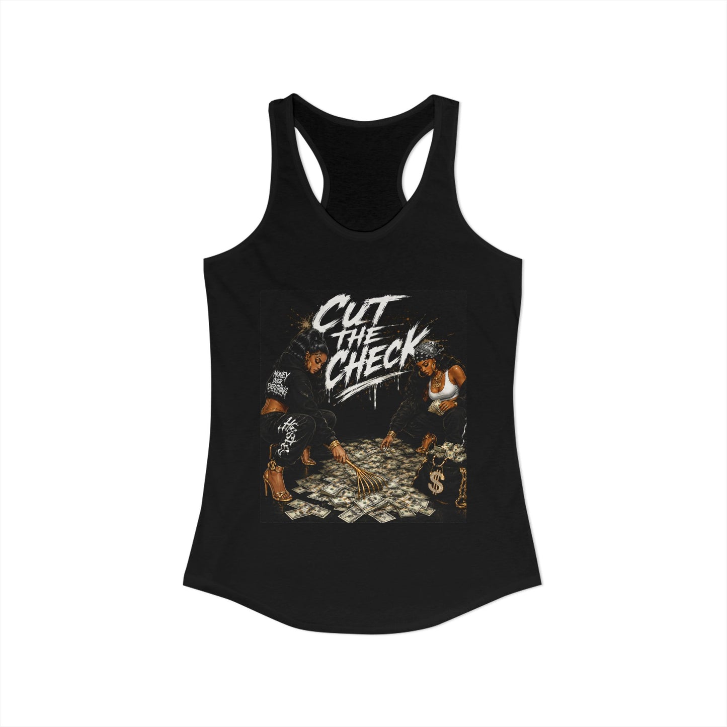 Cut the Check - Women's Racerback Tank