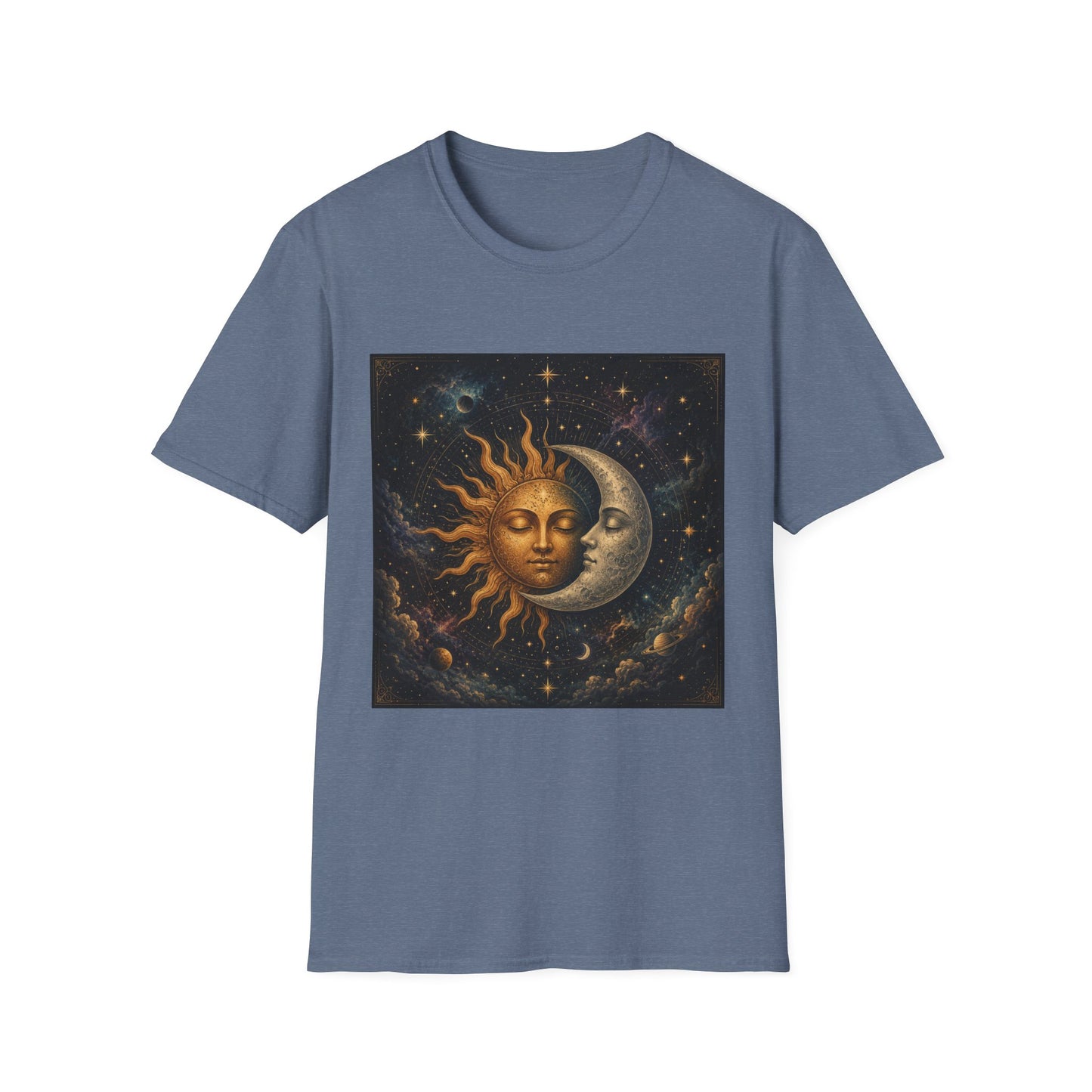 Sun and MoonT-Shirt | Celestial Astrology Starry Design