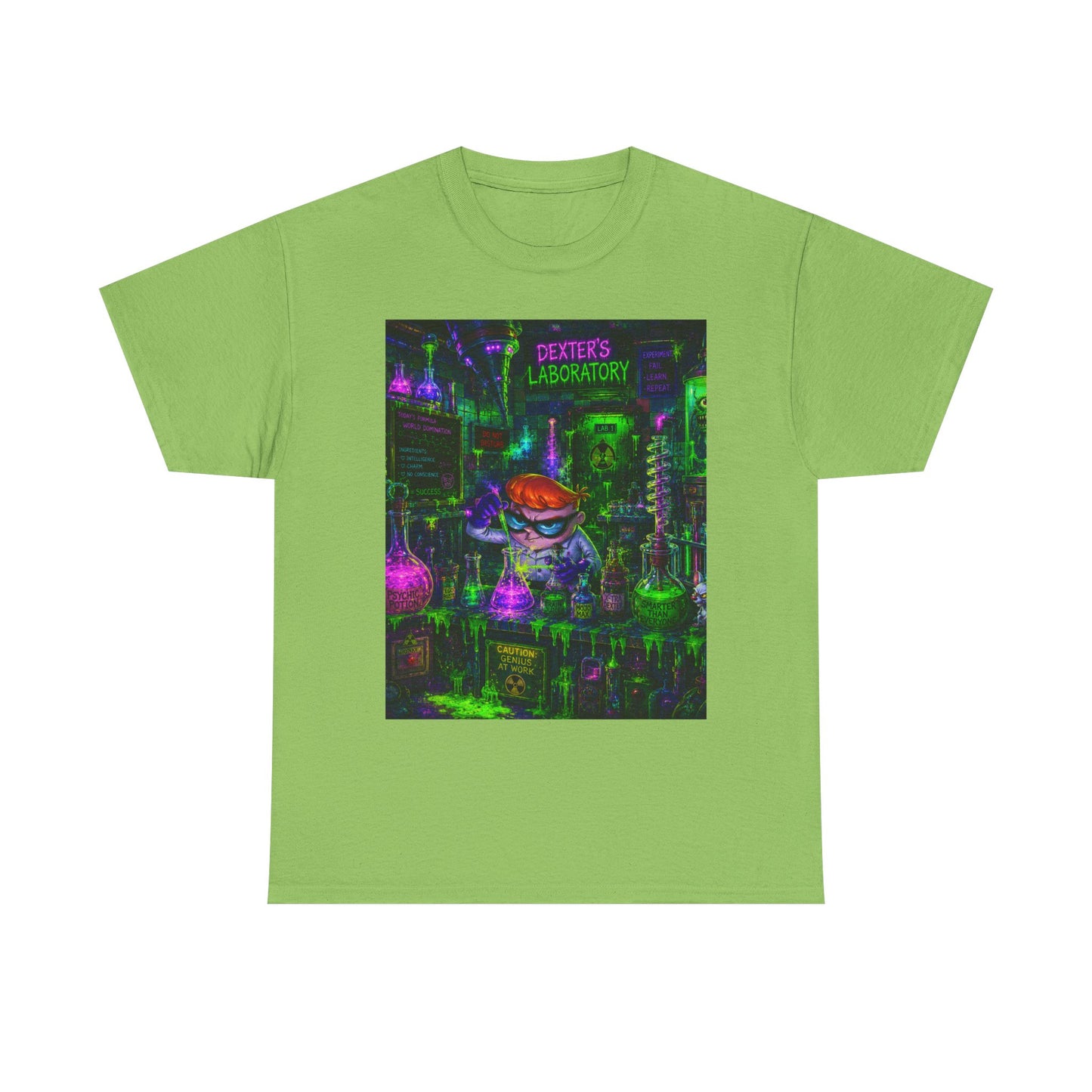 Mad Scientist tee | Lab Art T-Shirt, Neon Vaporwave Skate Lab