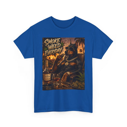 Smoke Weed Everyday T-Shirt | Smoking Crocodile Illustration, Retro Vibes