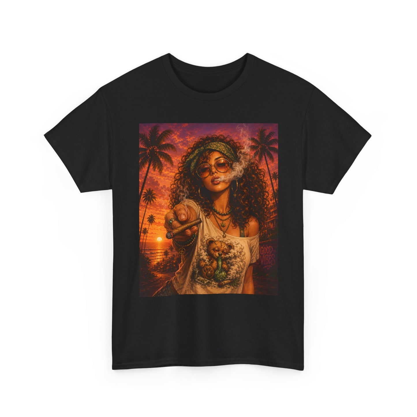 Sunset Bae Tee | Retro Hawaiian Palm Beach Vibes