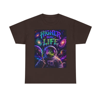 Higher Than Life Astronaut Tee | Psychedelic Space Graphic T-Shirt