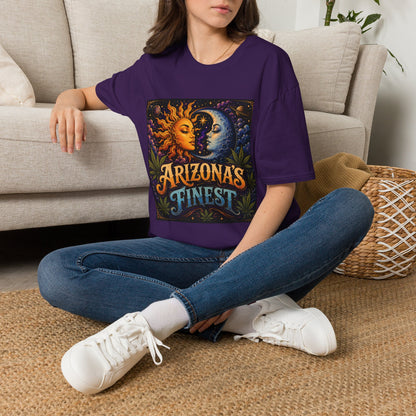 Sun and Moon Arizona's Finest T-Shirt | Celestial Sunface Moonface Tee