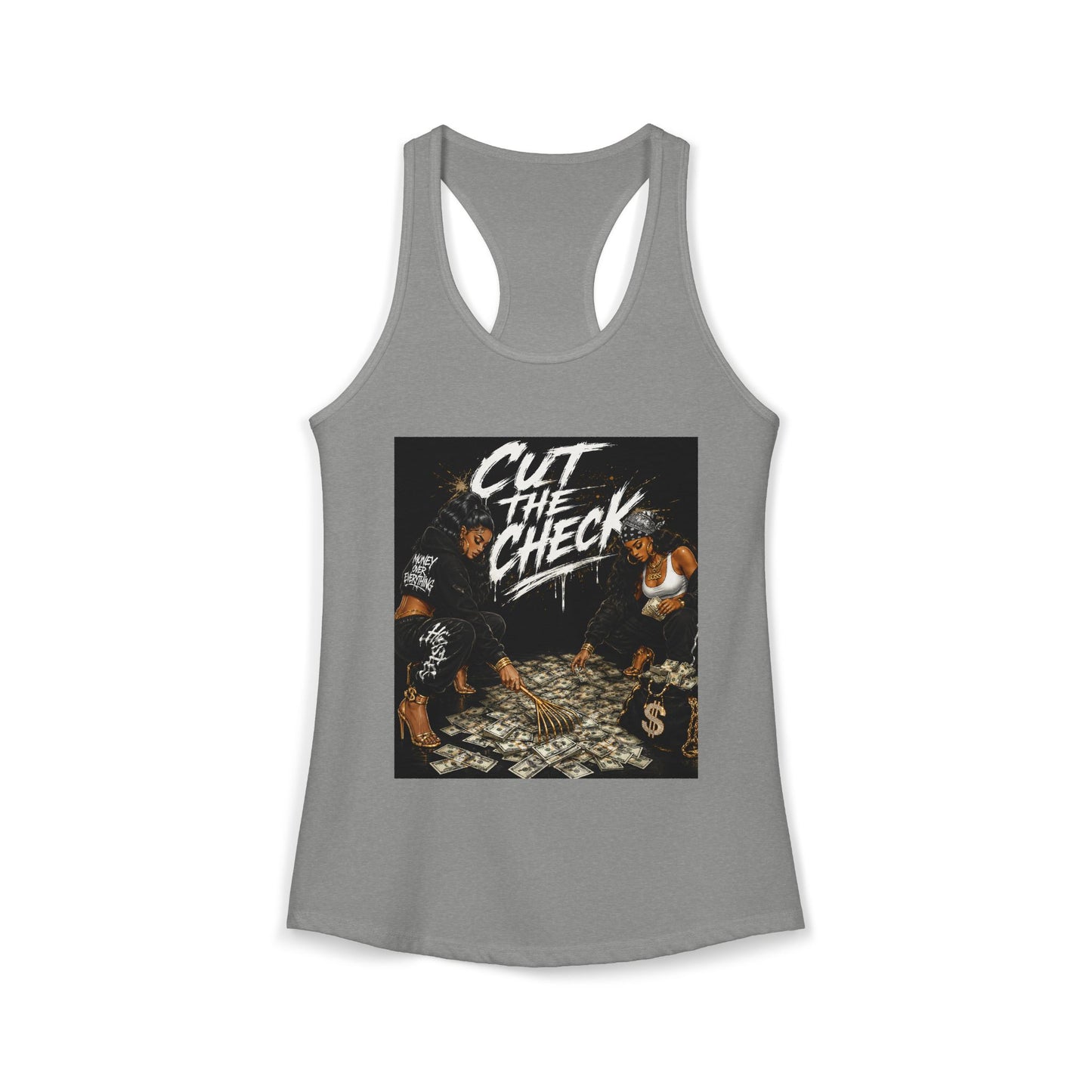 Cut the Check - Women's Racerback Tank