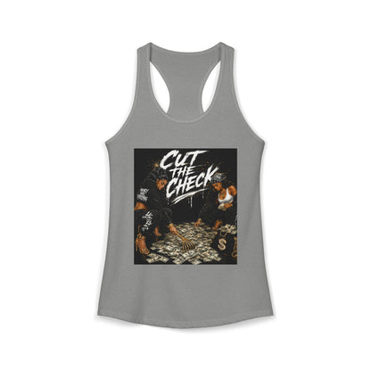 Cut the Check - Women's Racerback Tank