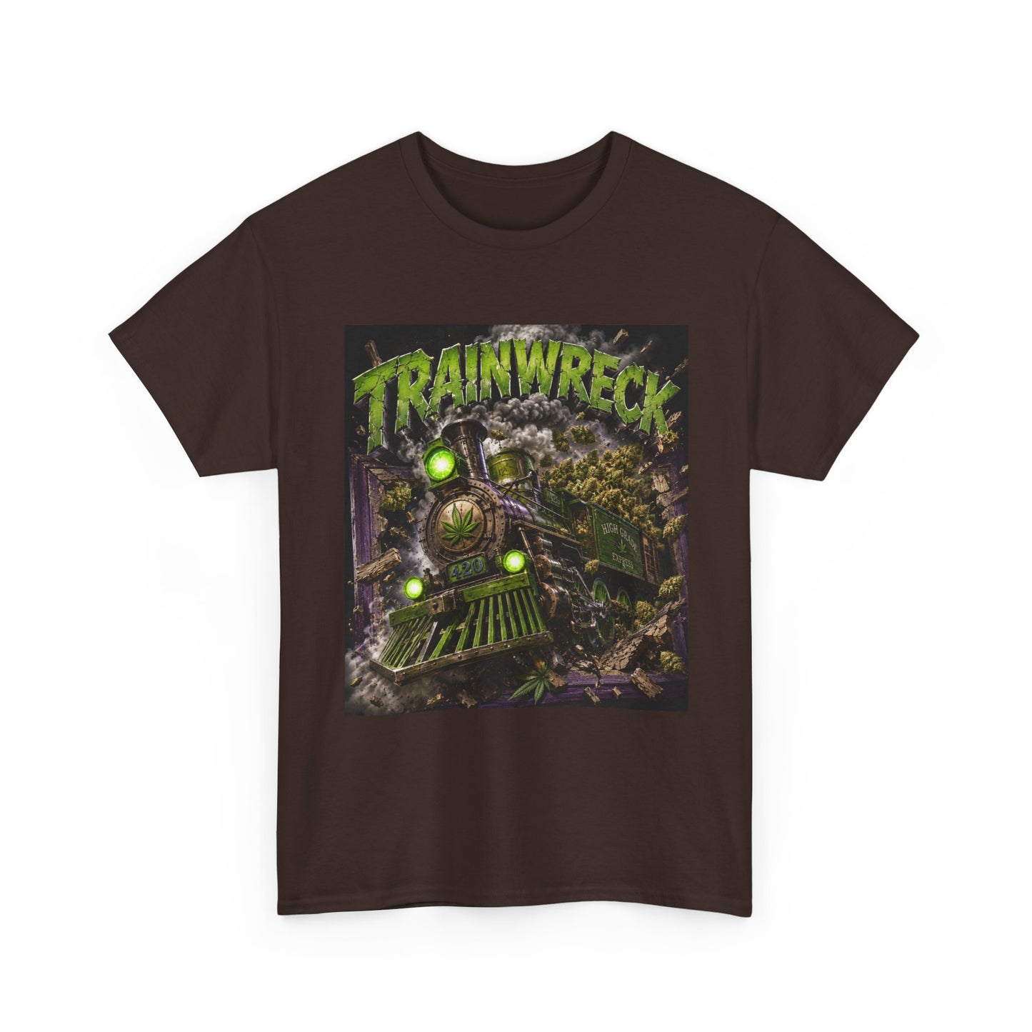 TrainwreckT-Shirt | Grunge Horror Train Graphic