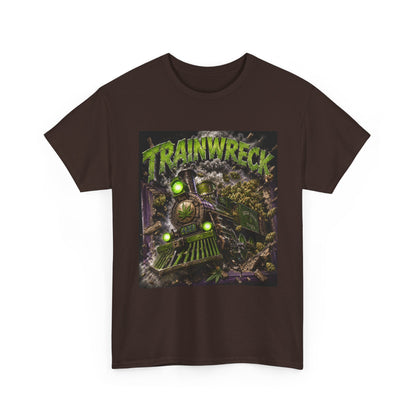 TrainwreckT-Shirt | Grunge Horror Train Graphic