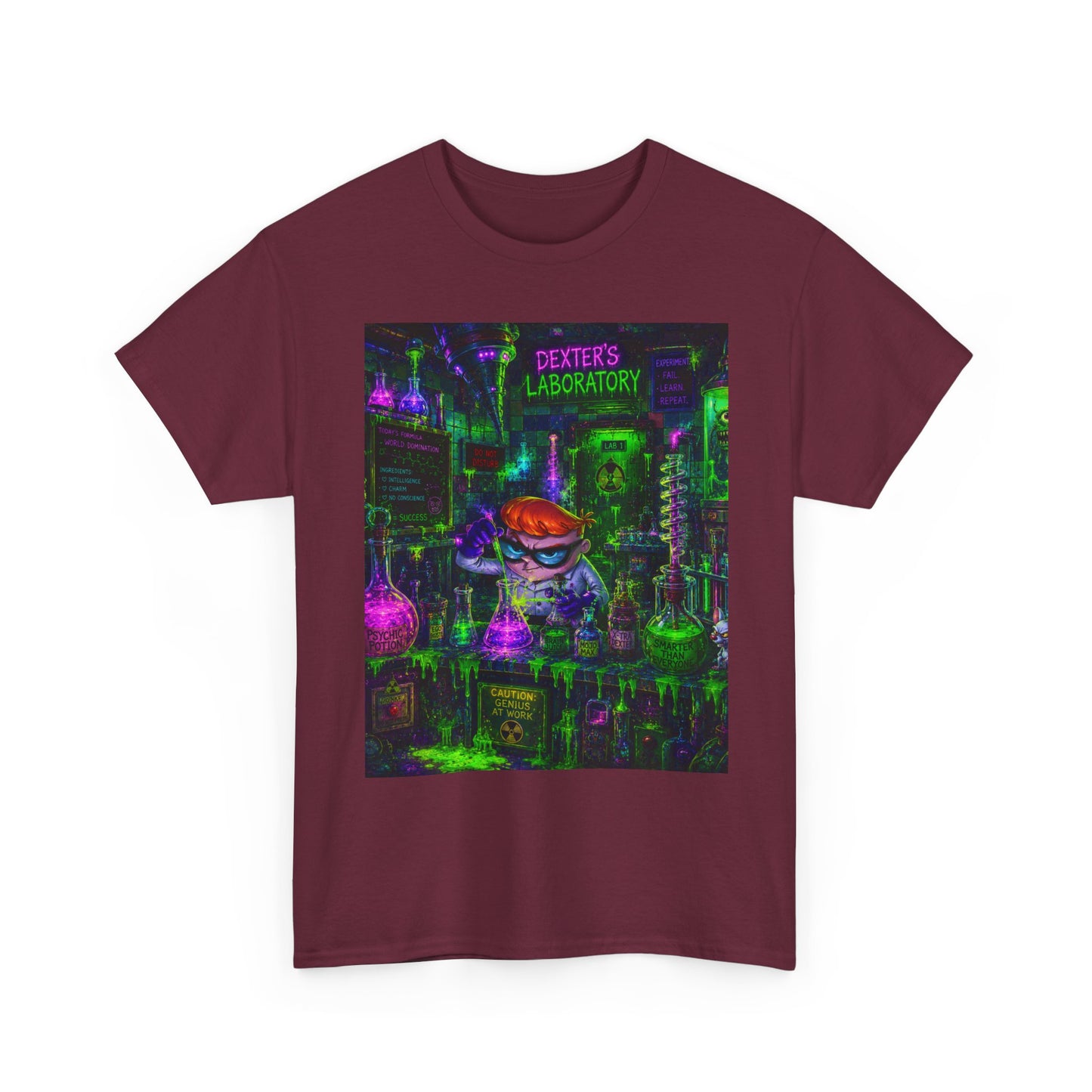Mad Scientist tee | Lab Art T-Shirt, Neon Vaporwave Skate Lab