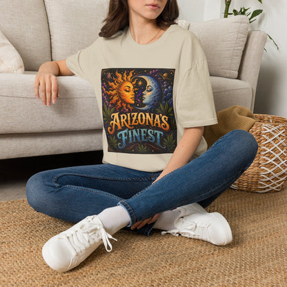 Sun and Moon Arizona's Finest T-Shirt | Celestial Sunface Moonface Tee