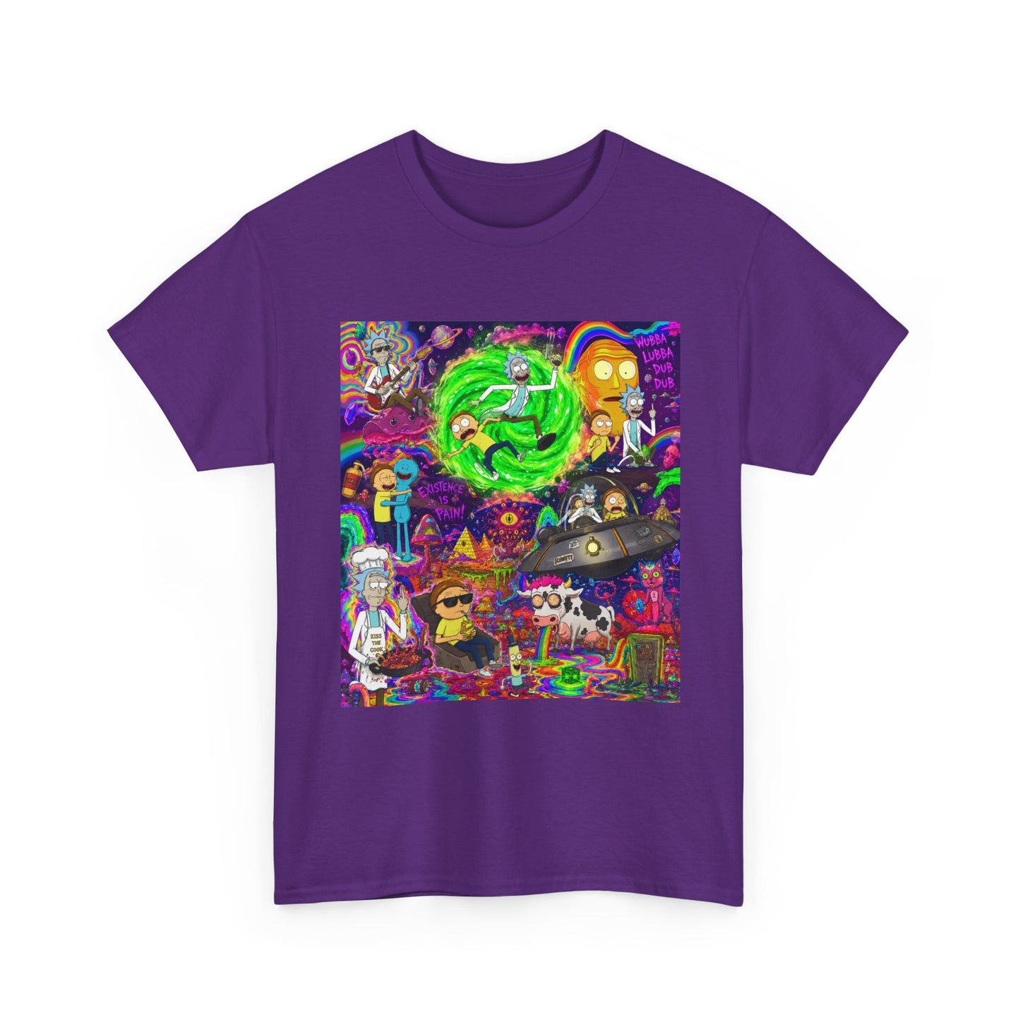 Rick and Morty Portal Collage T-Shirt | Sci-Fi Cartoon Pop Art Tee