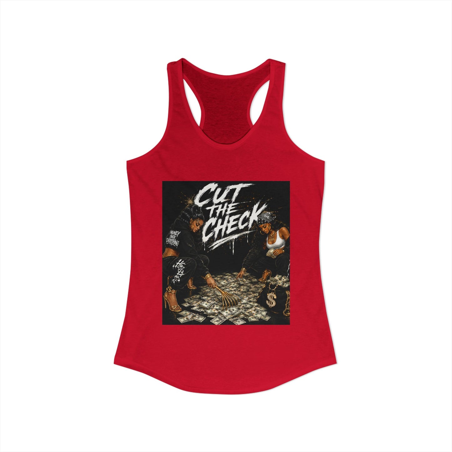 Cut the Check - Women's Racerback Tank