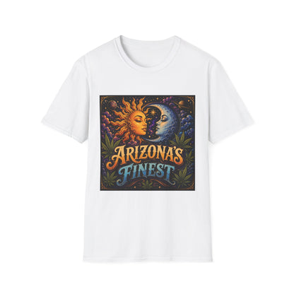 Sun and Moon Arizona's Finest T-Shirt | Celestial Sunface Moonface Tee