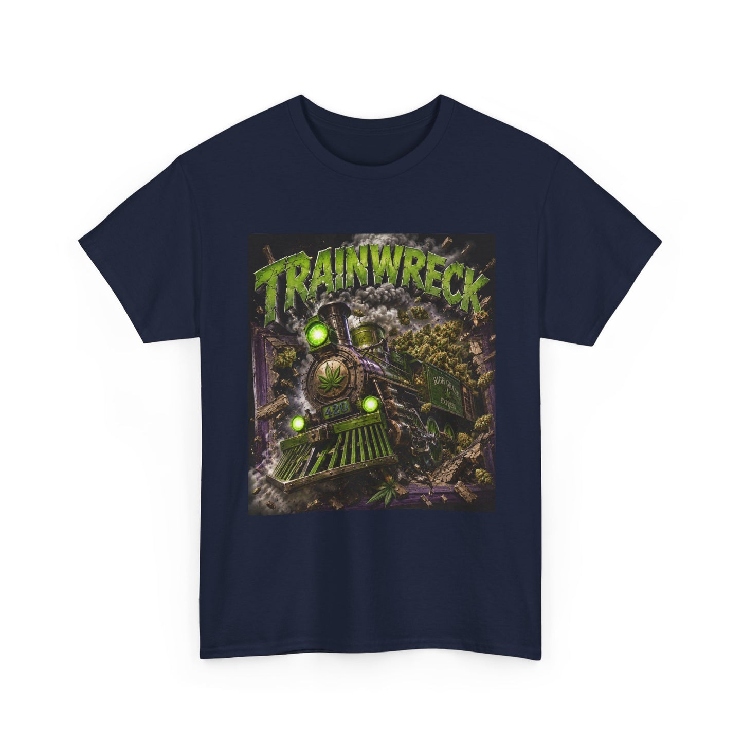 TrainwreckT-Shirt | Grunge Horror Train Graphic
