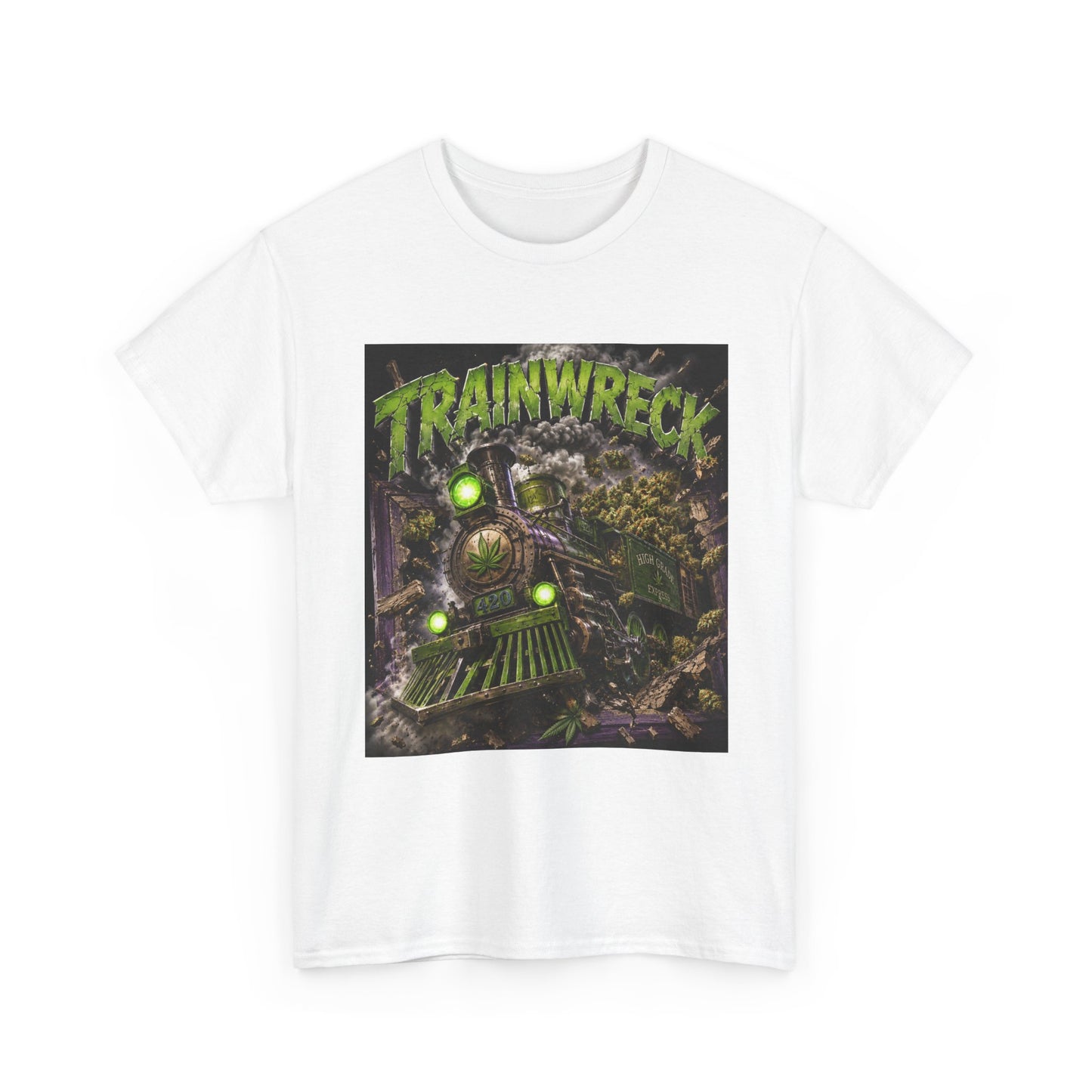 TrainwreckT-Shirt | Grunge Horror Train Graphic