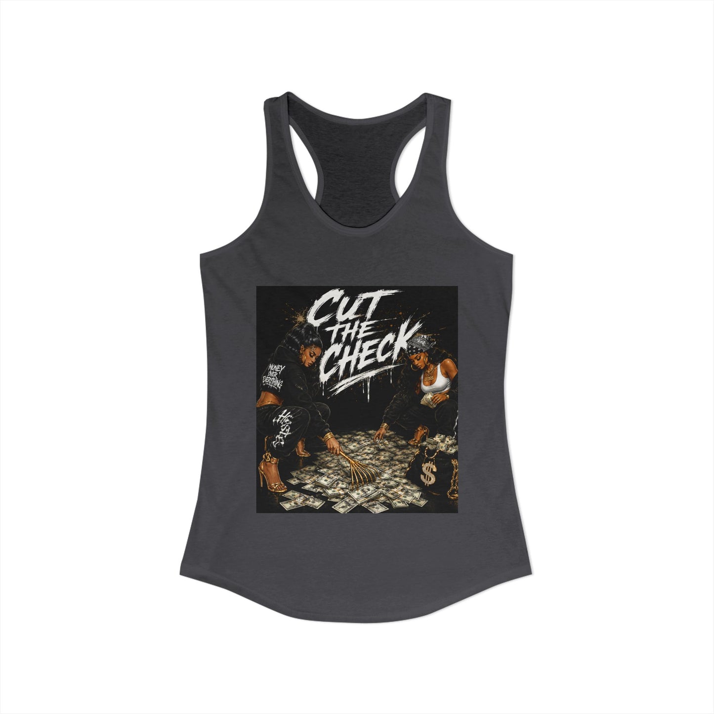 Cut the Check - Women's Racerback Tank