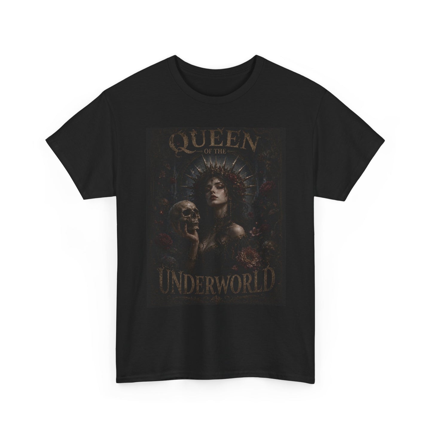 Queen of the Underworld Tee | Dark Gothic Skull Woman