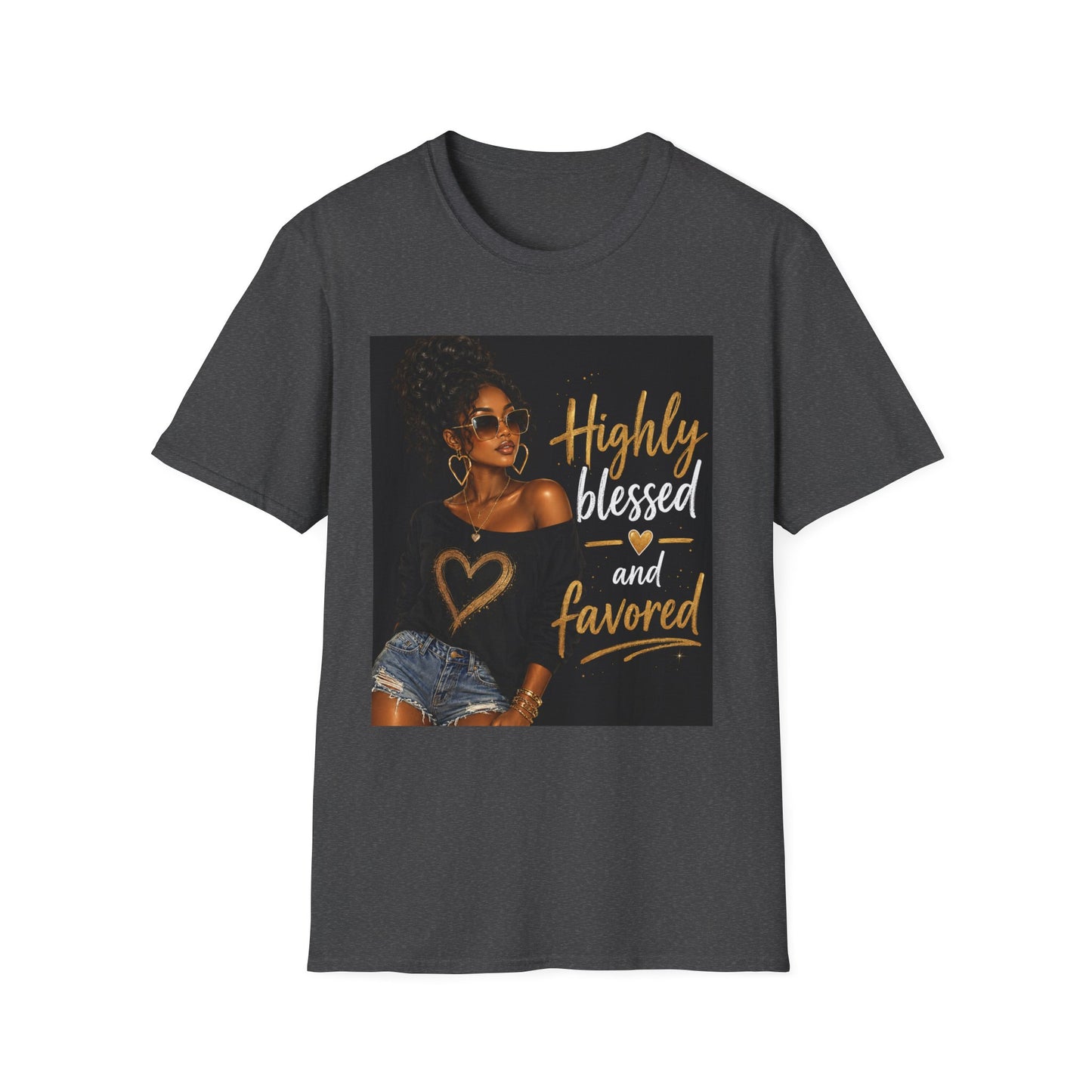 Highly Blessed and Favored T-Shirt | Inspirational Afrocentric Design