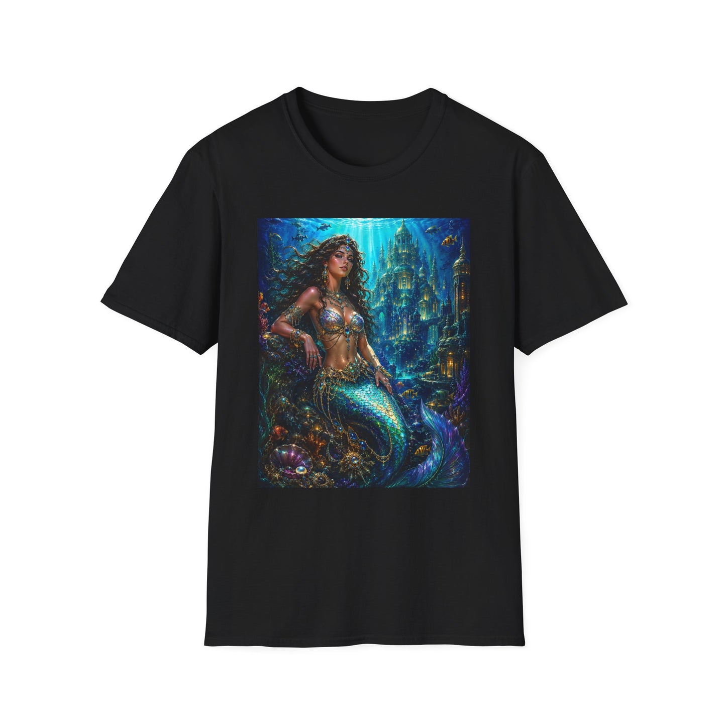 Mystical Mermaid T-Shirt | Underwater Fantasy Art