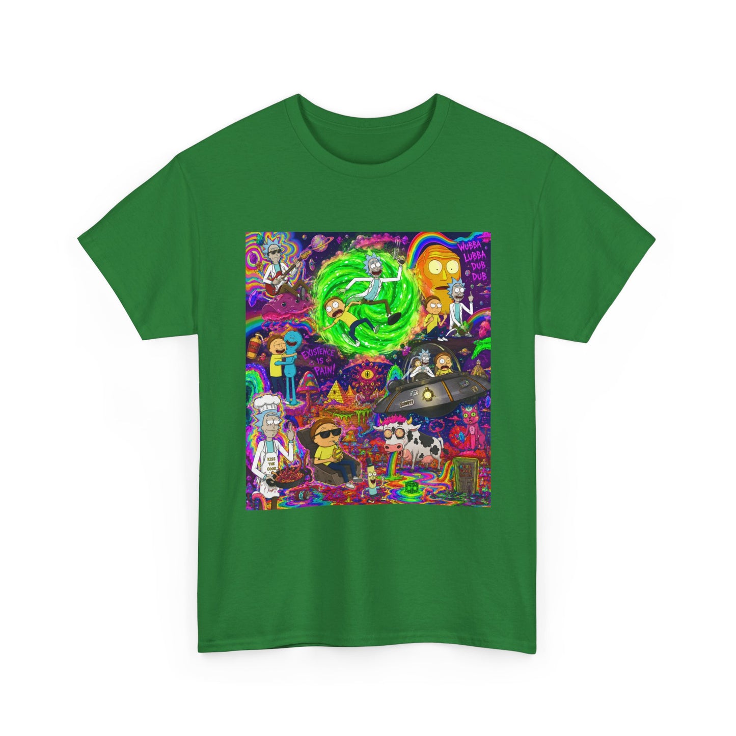 Rick and Morty Portal Collage T-Shirt | Sci-Fi Cartoon Pop Art Tee