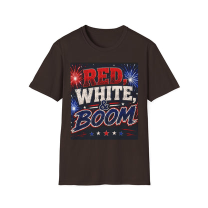 Red White & Boom T-Shirt | Patriotic Fourth of July Fireworks Shirt