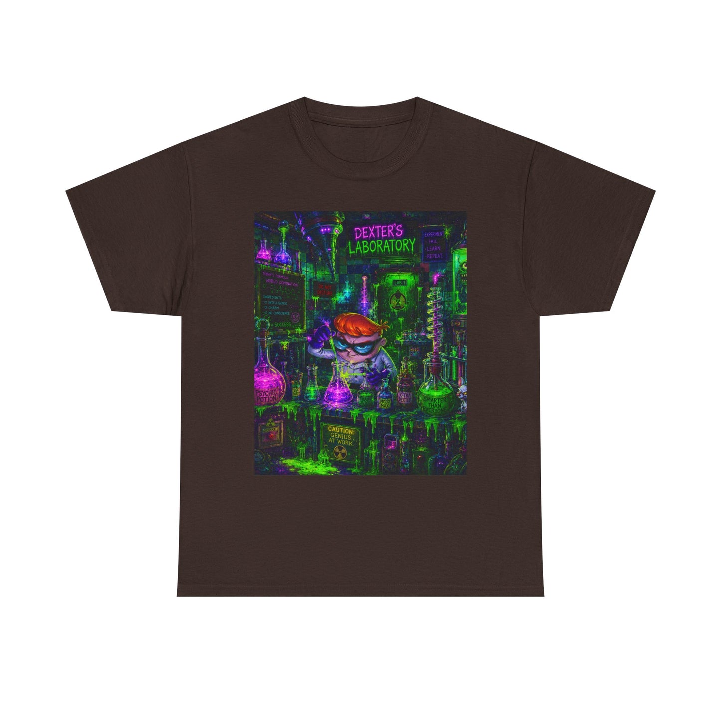 Mad Scientist tee | Lab Art T-Shirt, Neon Vaporwave Skate Lab