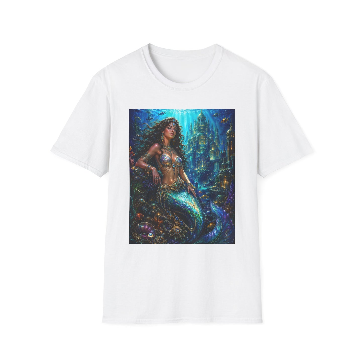 Mystical Mermaid T-Shirt | Underwater Fantasy Art