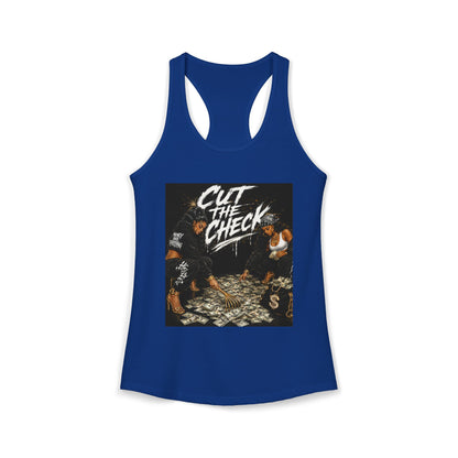 Cut the Check - Women's Racerback Tank