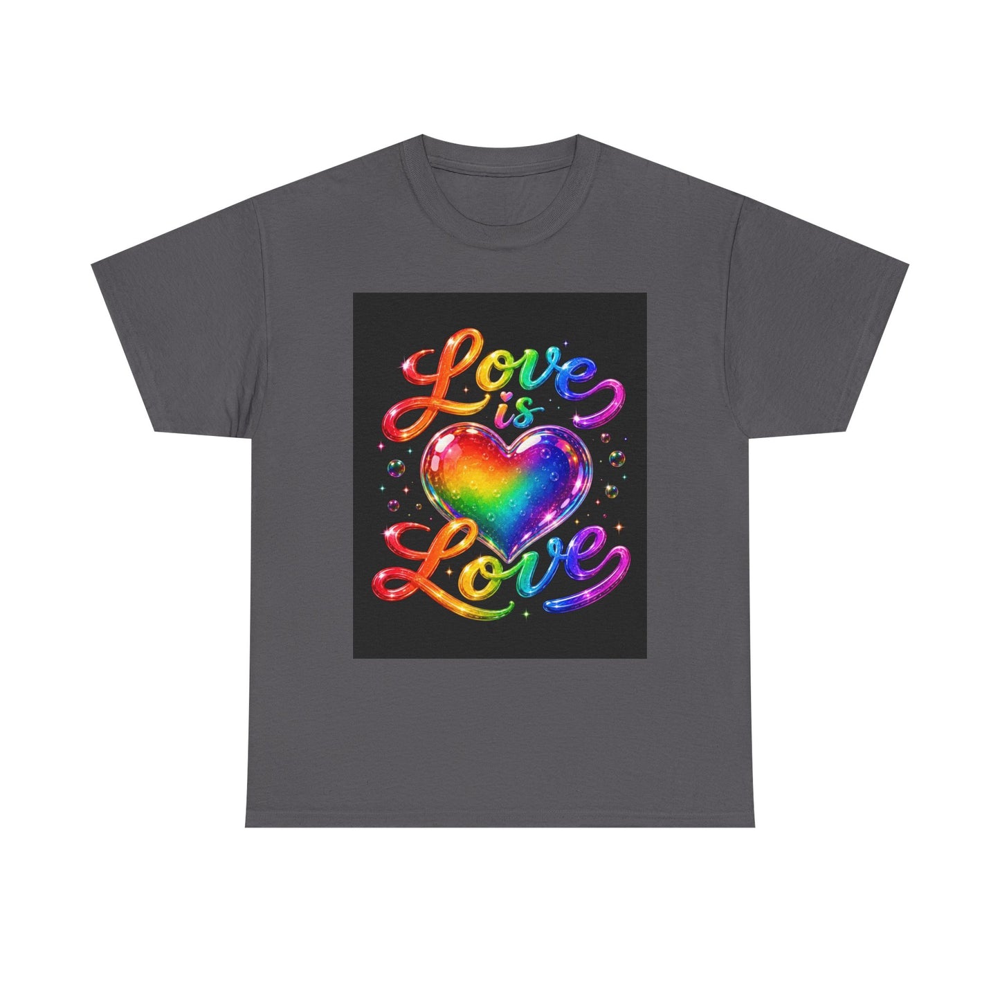 Love Is Love heart rainbow tee | Pride T-Shirt
