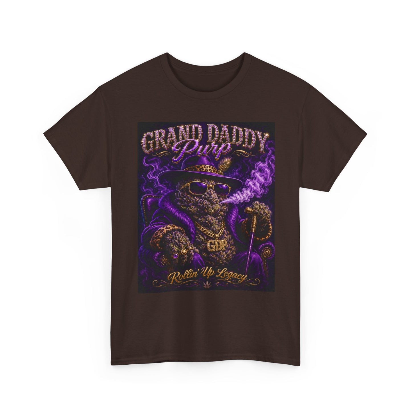 Grand Daddy Purp Graphic Tee | Purple Retro Cannabis Design