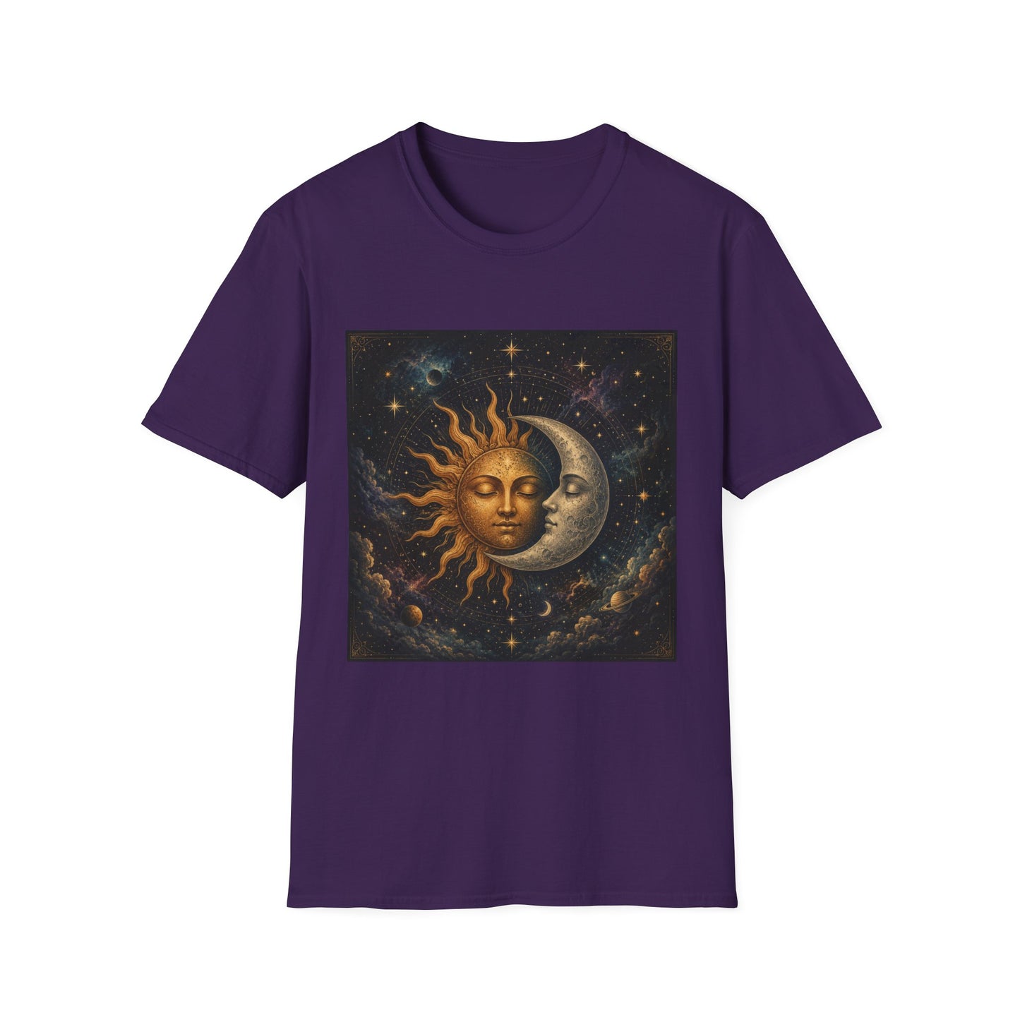 Sun and MoonT-Shirt | Celestial Astrology Starry Design