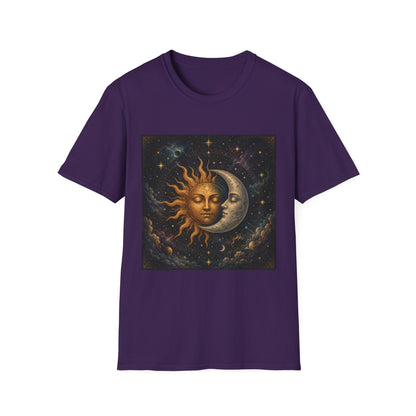 Sun and MoonT-Shirt | Celestial Astrology Starry Design