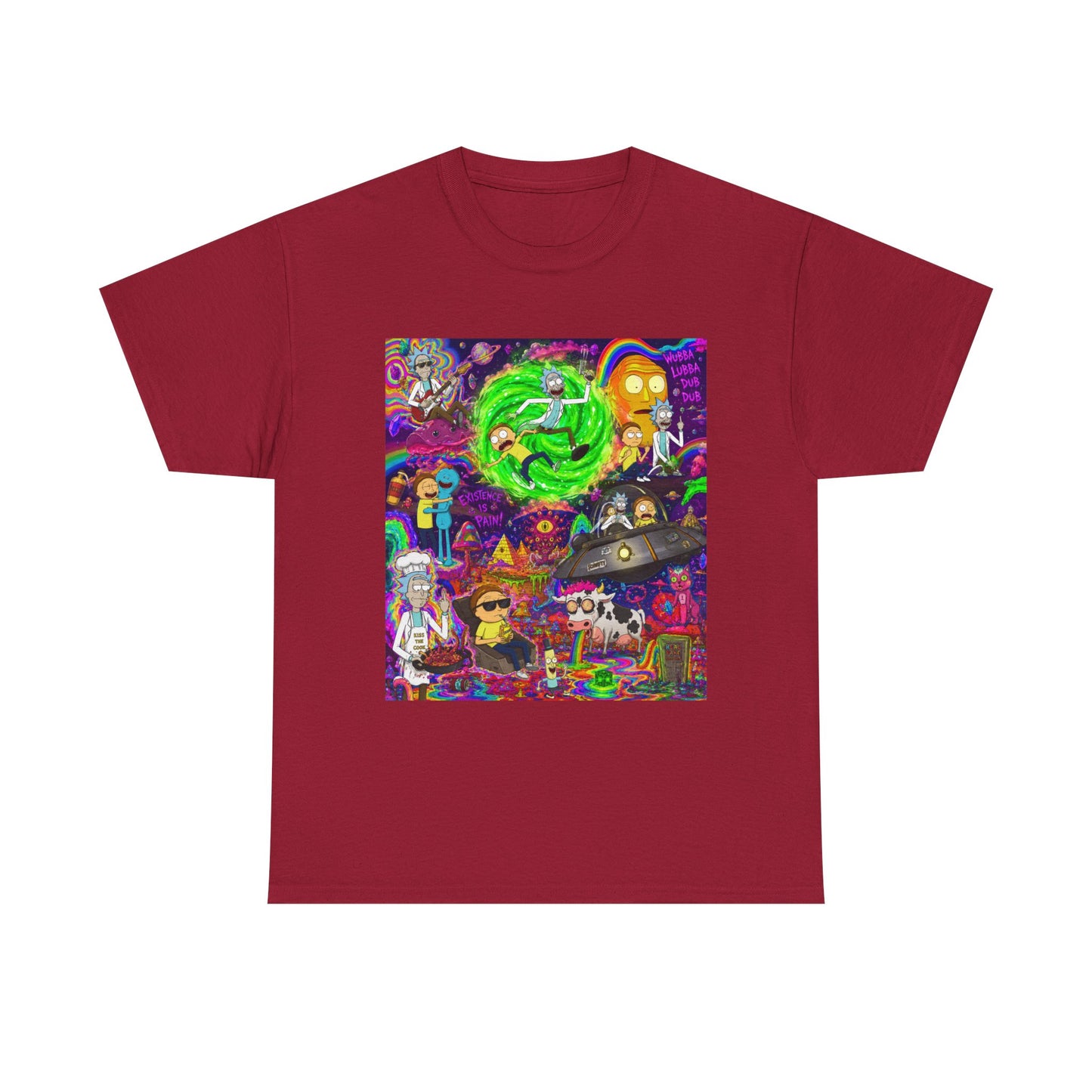 Rick and Morty Portal Collage T-Shirt | Sci-Fi Cartoon Pop Art Tee